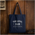 Load image into Gallery viewer, Cotton color tote bag · Blue