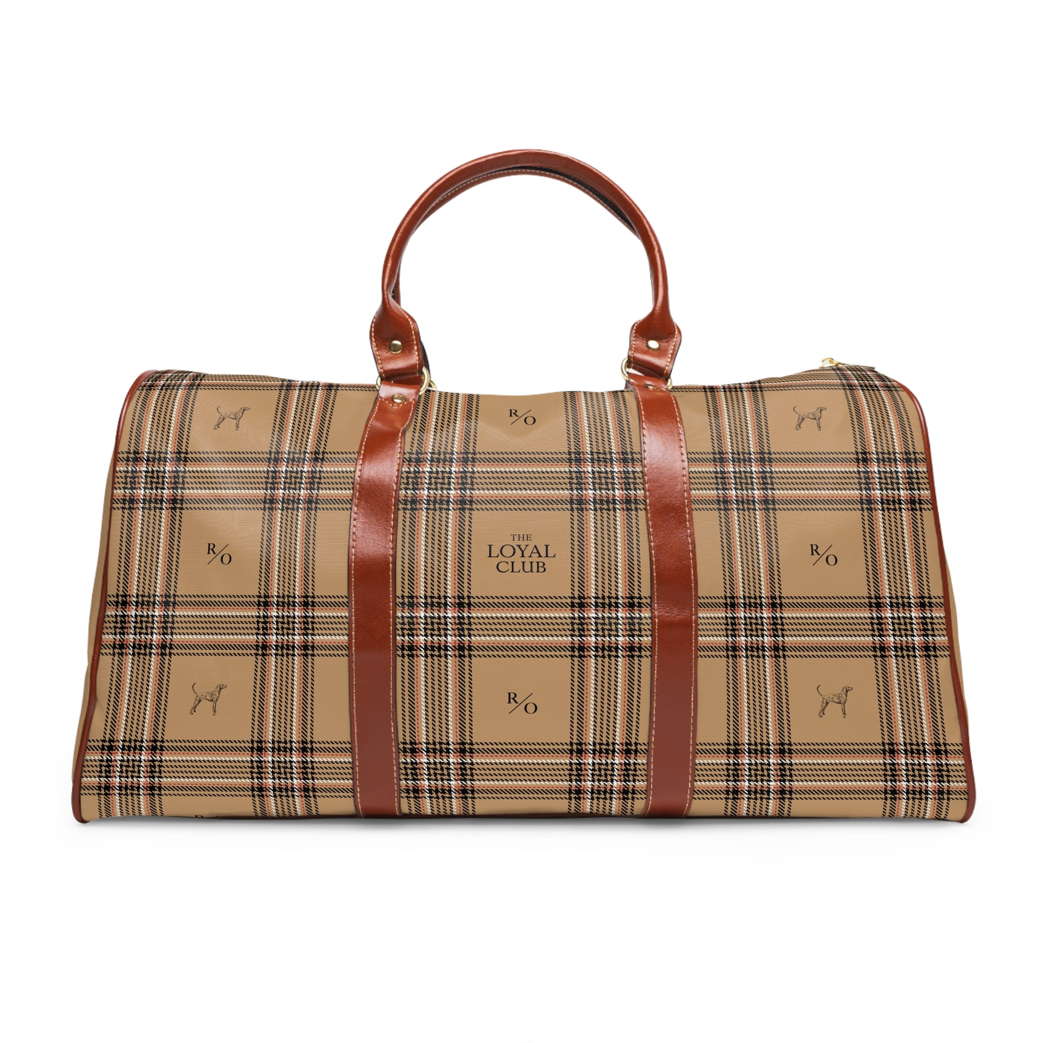 Custom Monogram Waterproof Travel Duffel Bag