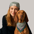 Load image into Gallery viewer, Human Scarf · Green Pattern
