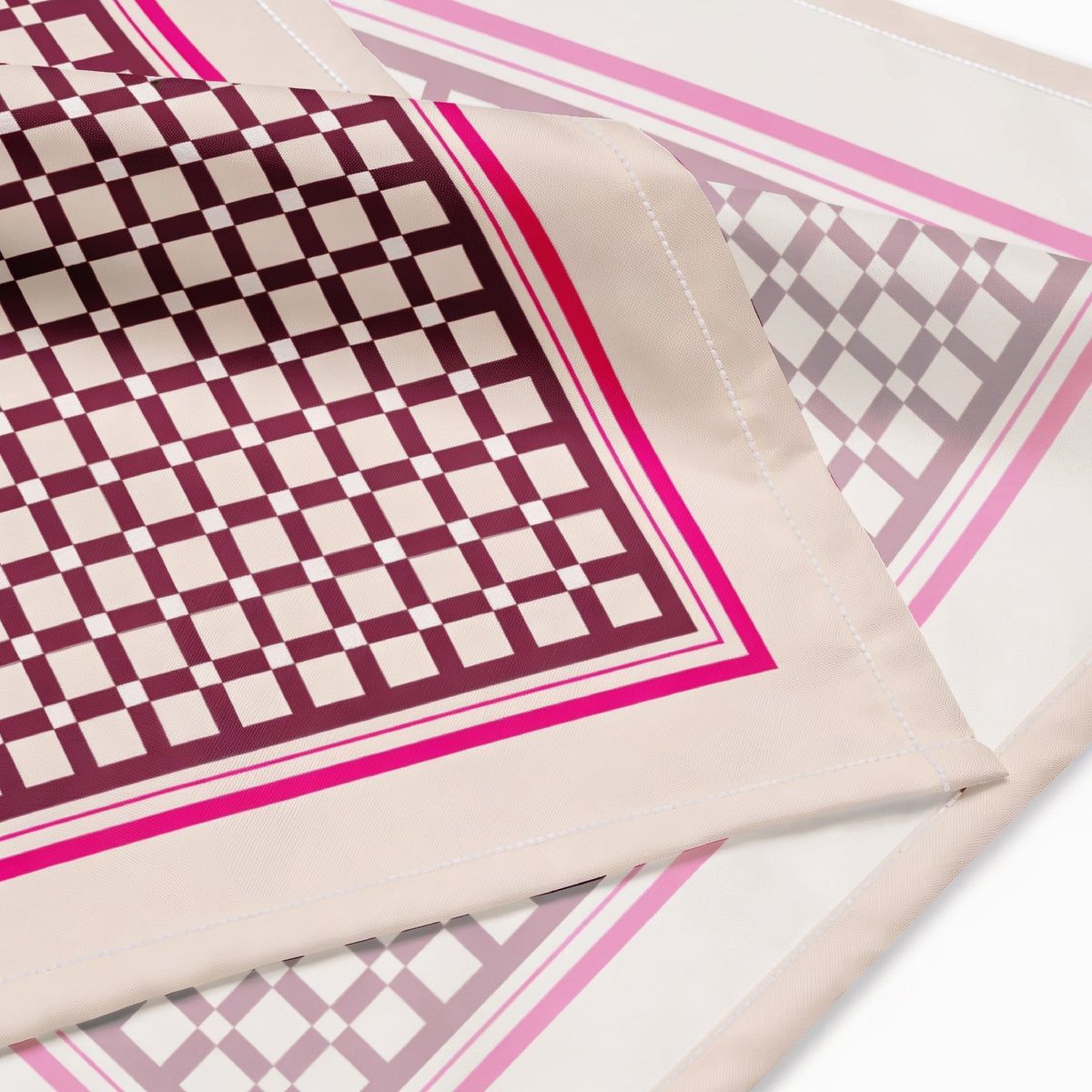 Human Scarf · Bordeaux Pattern