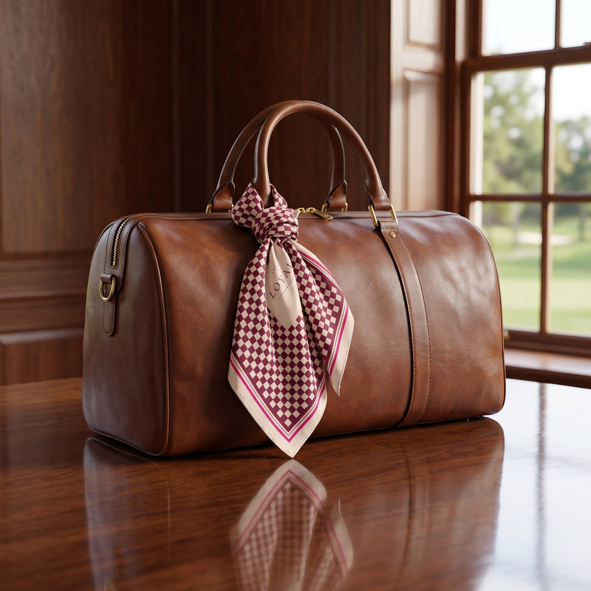 Human Scarf · Bordeaux Pattern