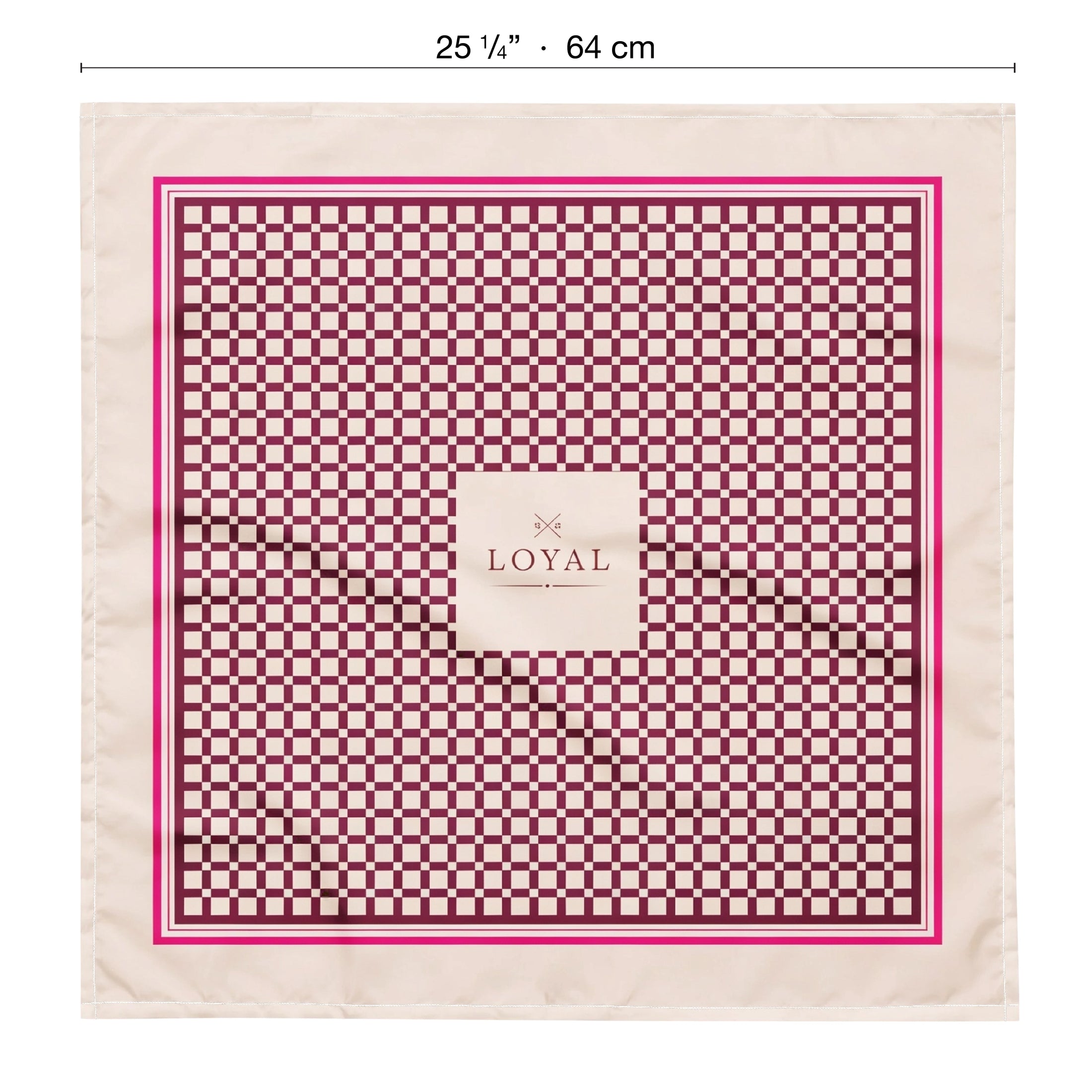 Pet Scarf · Bordeaux Pattern