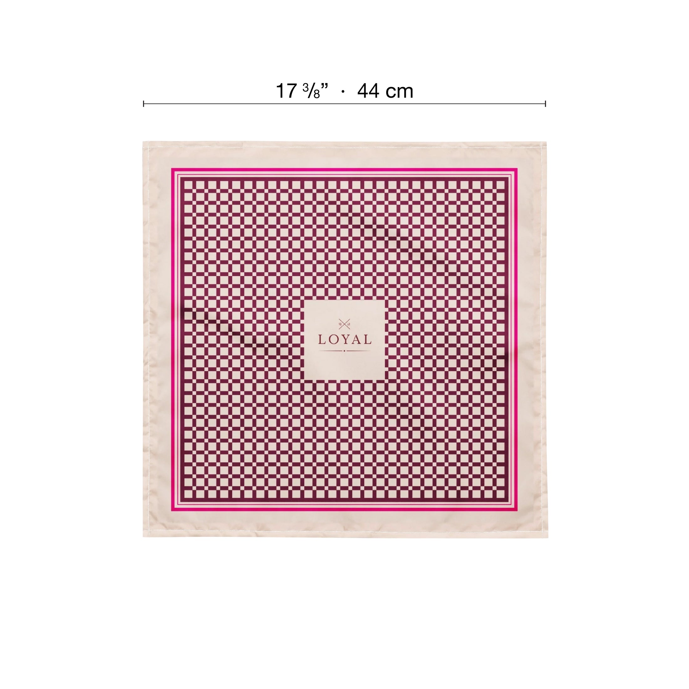 Pet Scarf · Bordeaux Pattern