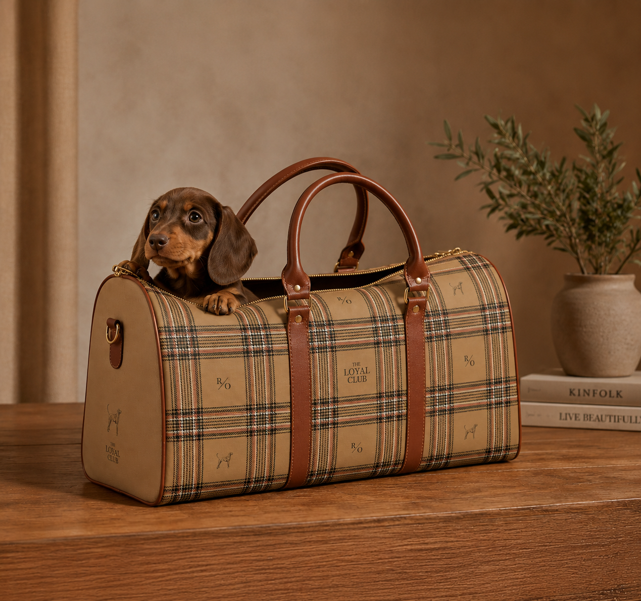 Custom Monogram Waterproof Travel Duffel Bag