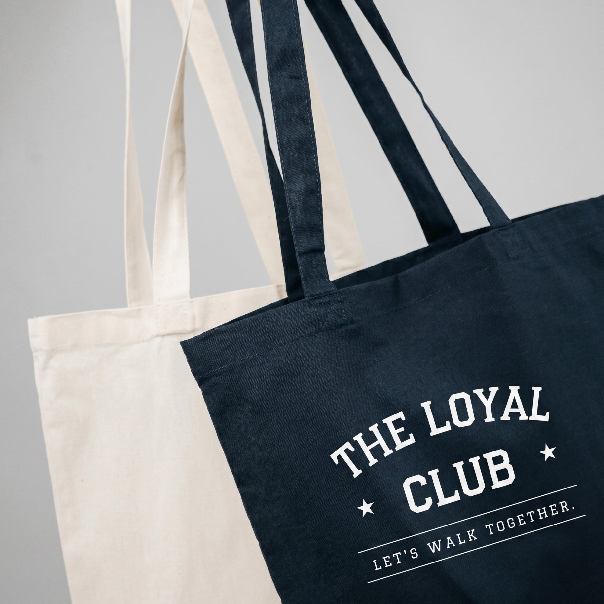 Cotton color tote bag · Blue