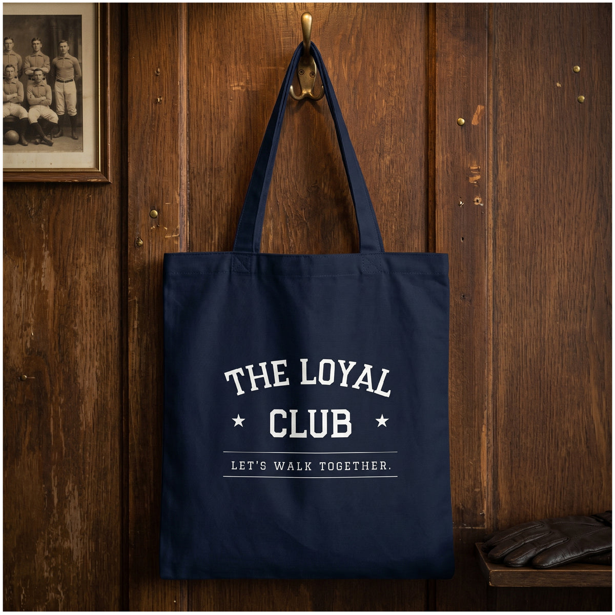 Cotton color tote bag · Blue