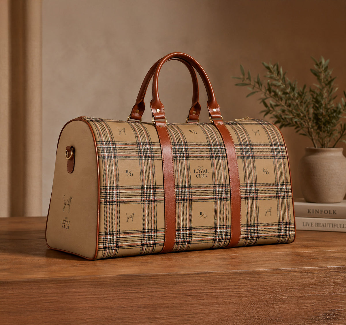 Custom Monogram Waterproof Travel Duffel Bag
